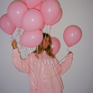 BRAND NEW Parke pink varsity mockneck